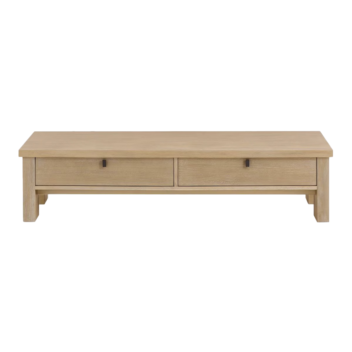 Pottery Barn Modern Farmhouse Rectangular Coffee Table Wood Fog